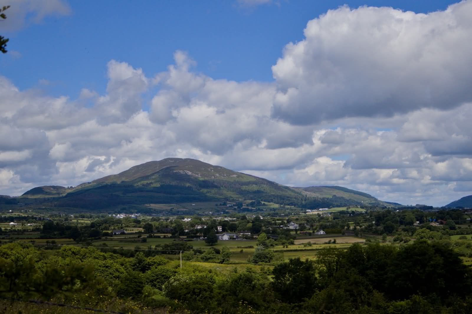 The South Armagh hills along the border